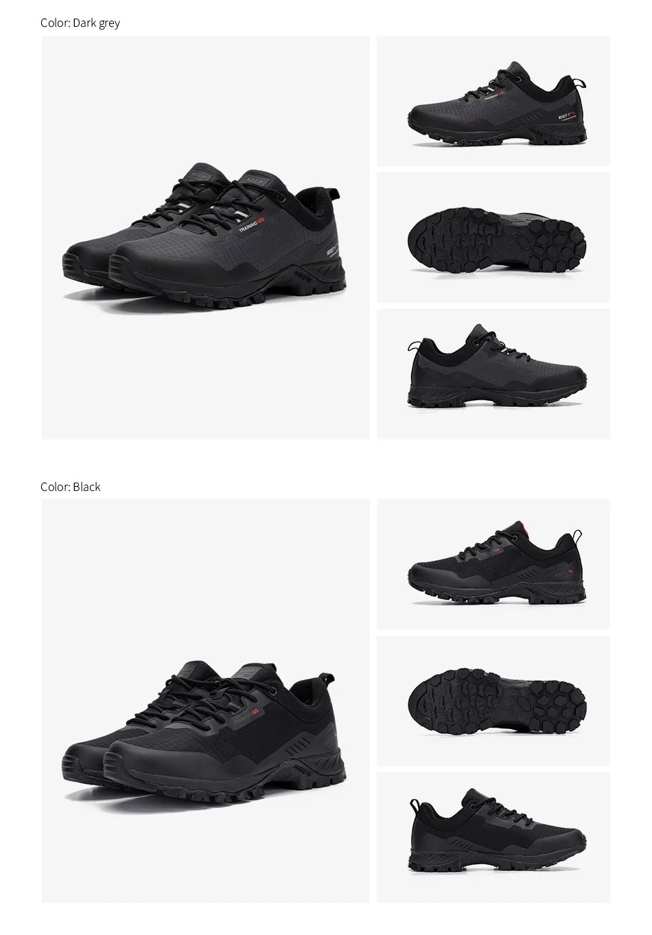 🟡 Nuevos zapatos antideslizantes resistentes al desgaste para senderismo para hombre, zapatos de viaje impermeables a la moda para exteriores, zapatillas cómodas para hombre