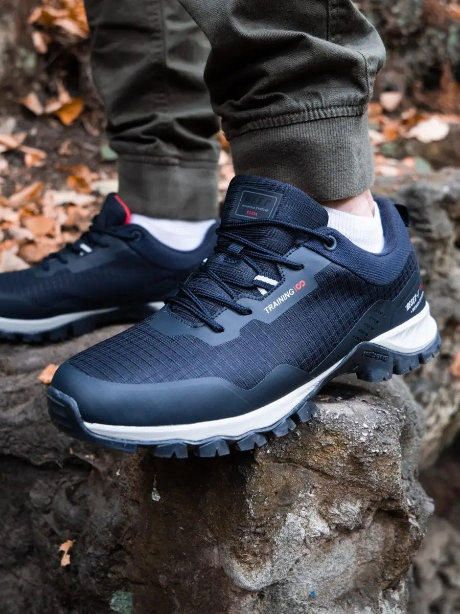 🟡 Nuevos zapatos antideslizantes resistentes al desgaste para senderismo para hombre, zapatos de viaje impermeables a la moda para exteriores, zapatillas cómodas para hombre