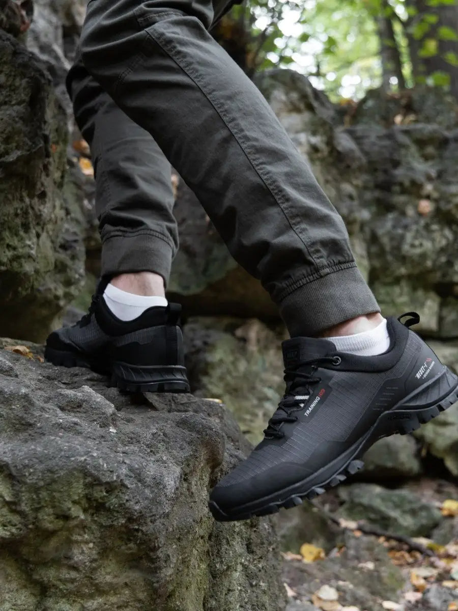 🟡 Nuevos zapatos antideslizantes resistentes al desgaste para senderismo para hombre, zapatos de viaje impermeables a la moda para exteriores, zapatillas cómodas para hombre