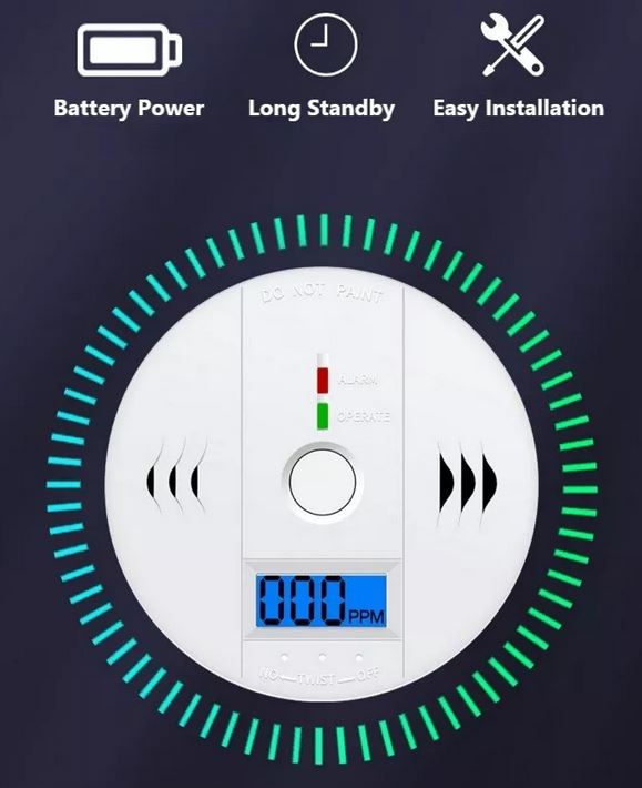 Detector de monóxido de carbono hogar