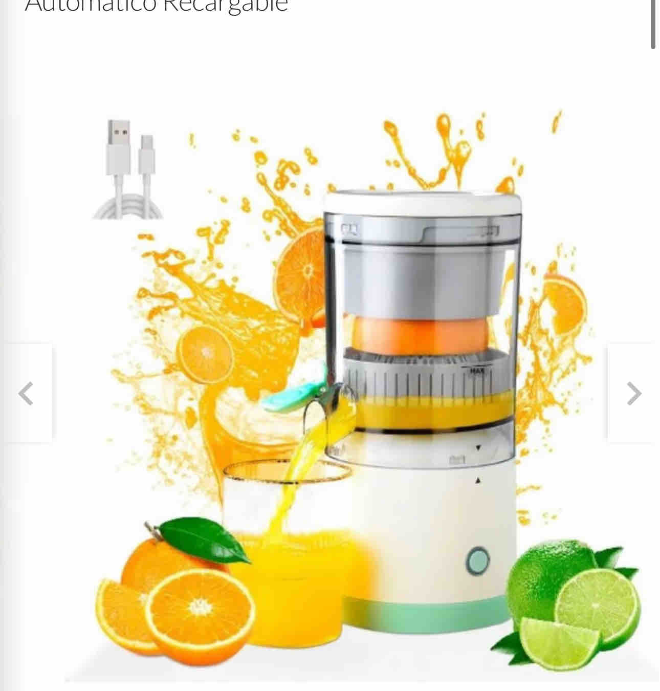 Exprimidor de jugos portátil