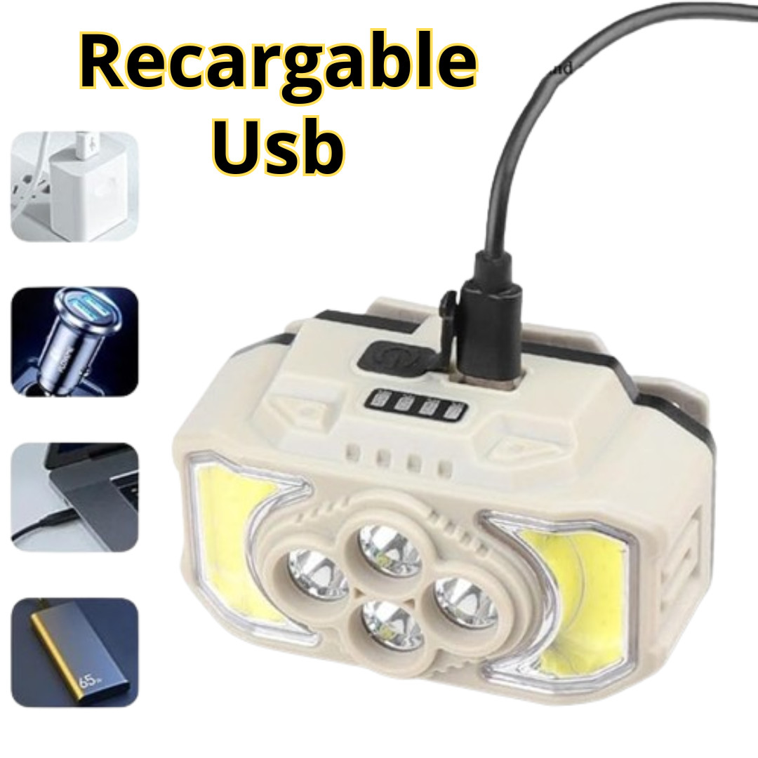 Lámpara para Cabeza Recargable usb Led