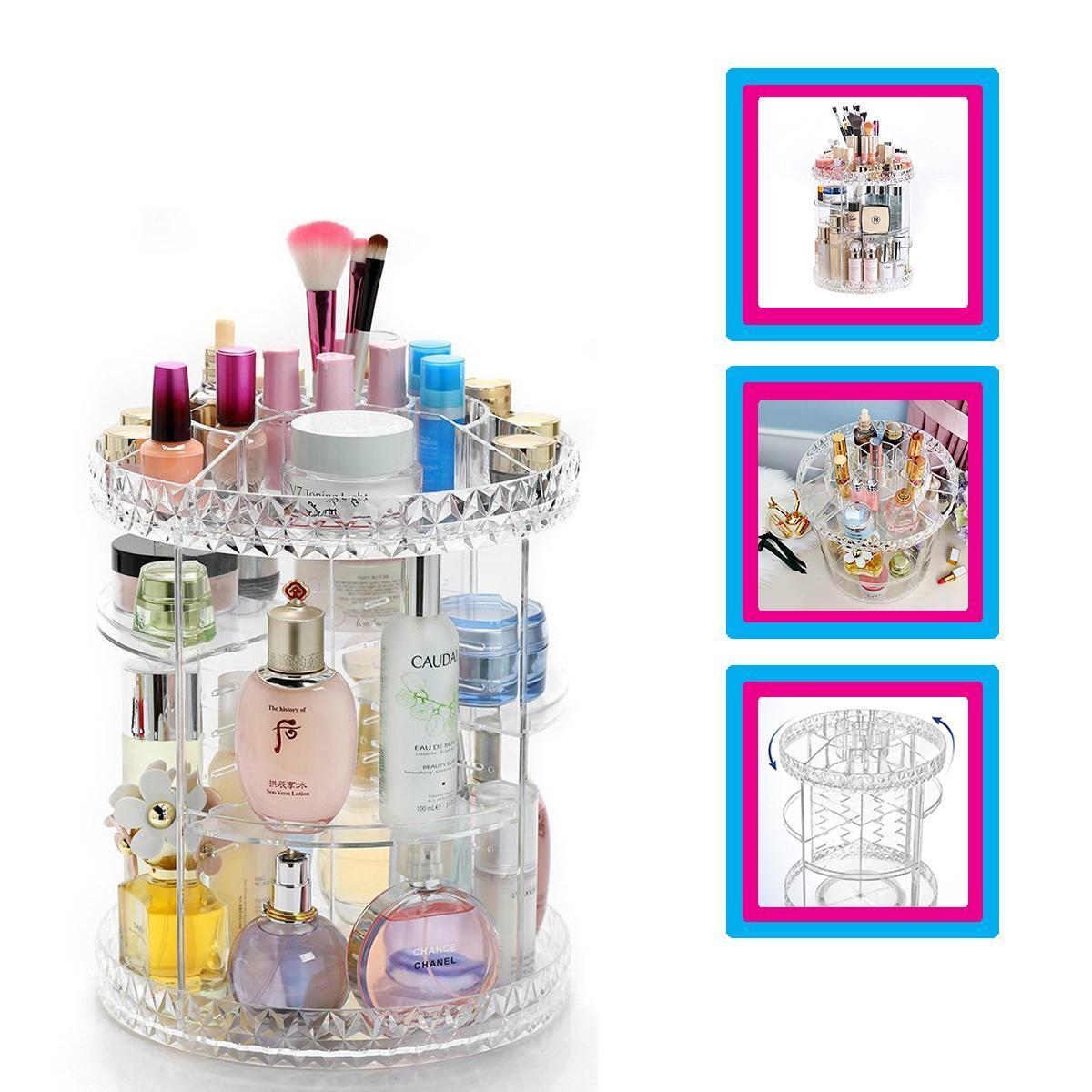 Organizador de maquillaje giratorio 360°