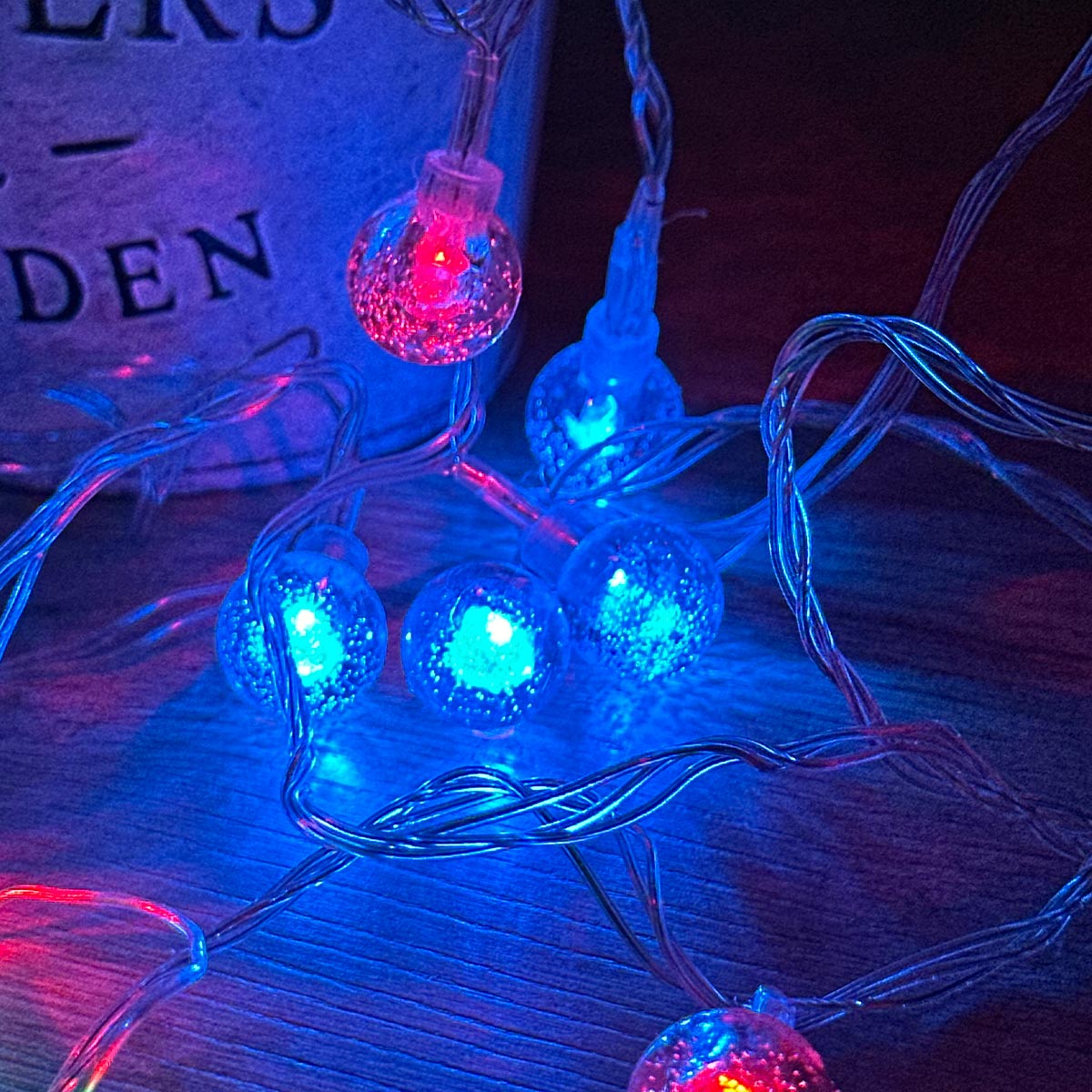 Luz Led Bolas de Navidad
