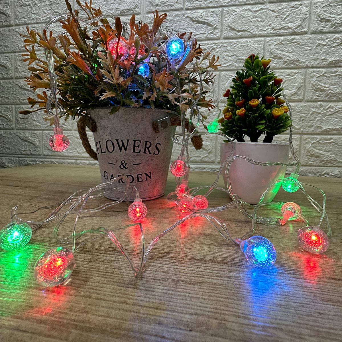 Luz Led Bolas de Navidad