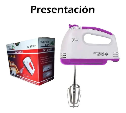 Batidora De Mano Universal Royal 7 Velocidades