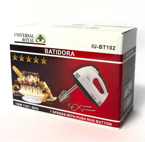 Batidora De Mano Universal Royal 7 Velocidades