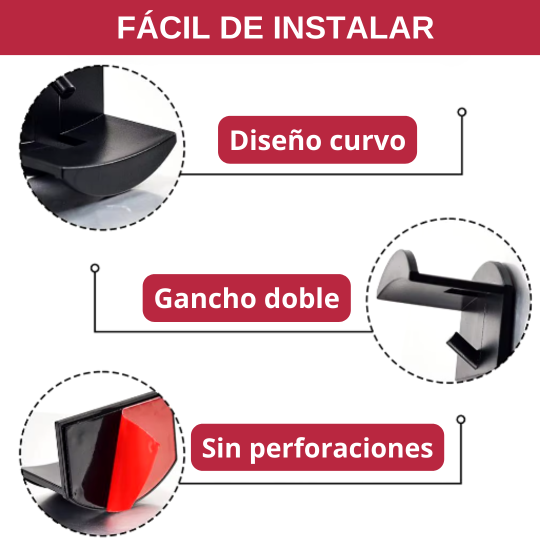 Gancho De Gorras y Accesorios x 5 unidades
