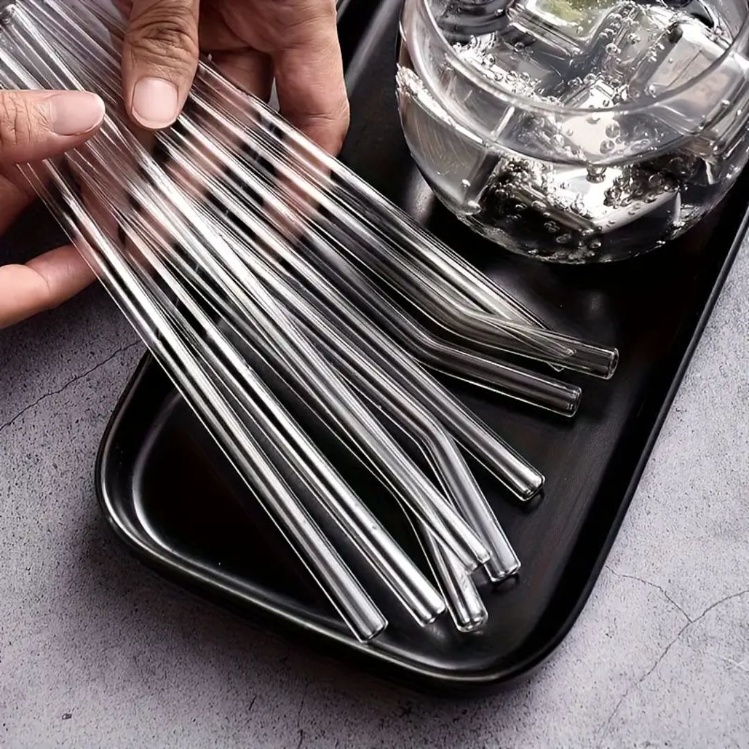 Pitillo Reutilizable Vidrio x 6 unidades
