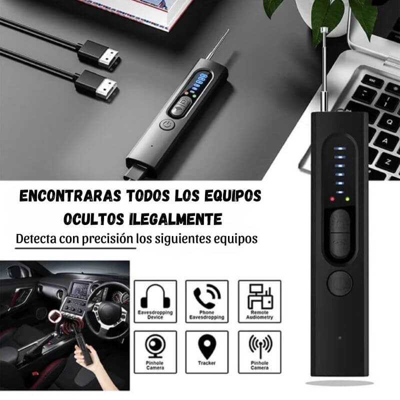 Detector de Cámaras y Micrófonos Espía