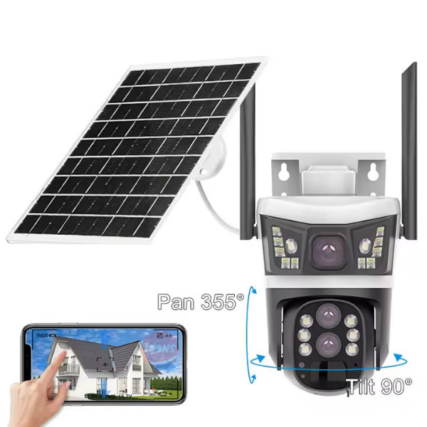 Cámara Solar Doble Lente Wifi | Sim Card |12mpx | HD