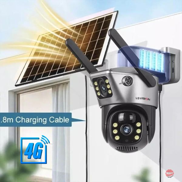 Cámara Solar Doble Lente Wifi | Sim Card |12mpx | HD