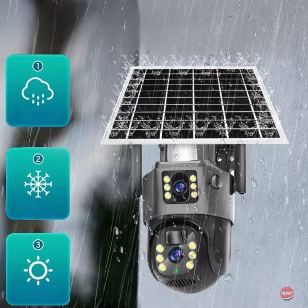 Cámara Solar Doble Lente Wifi | Sim Card |12mpx | HD
