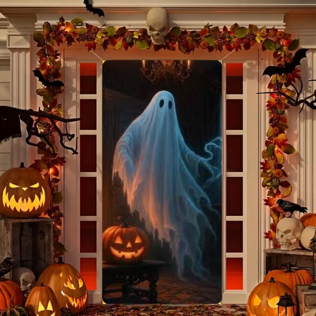 Funda Para Puerta Halloween | 2Mt x 1Mt
