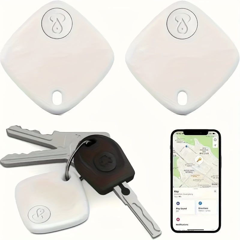 🟡Localizador de Llaves, Rastreador Inteligente, Dispositivo de Sensor de Alarma Anti-Pérdida Mini, Localizador Remoto, Rastreador Inalámbrico y Localizador de Llaves, Bolsa, Cartera y Otros Artículos; Localizador de Teléfono Móvil, Solo iOS