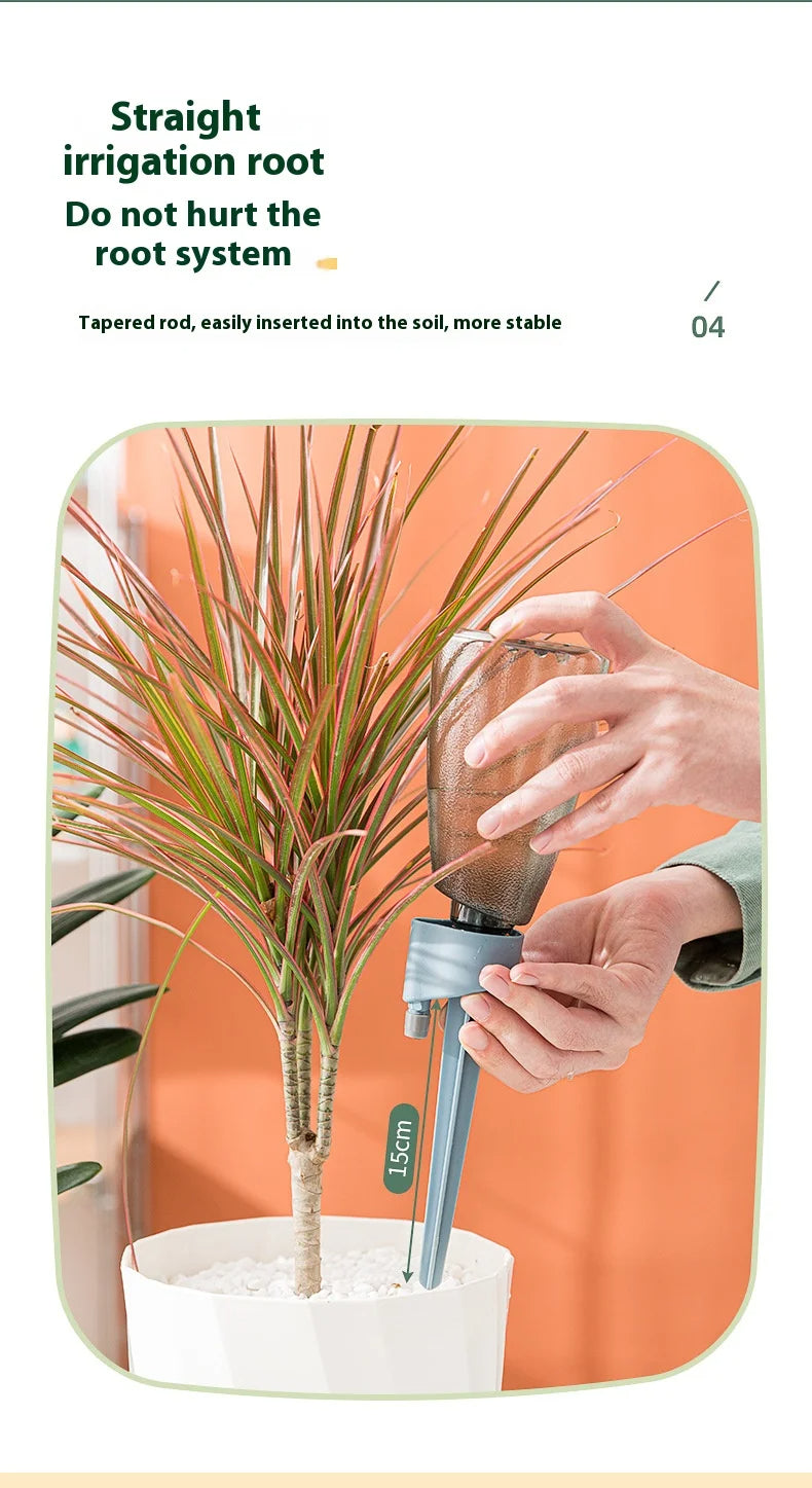 🟡 Nuevo Dispositivo automático de riego de flores para jardín, velocidad ajustable, riego por goteo, maceta, dispositivo de riego por goteo suculento