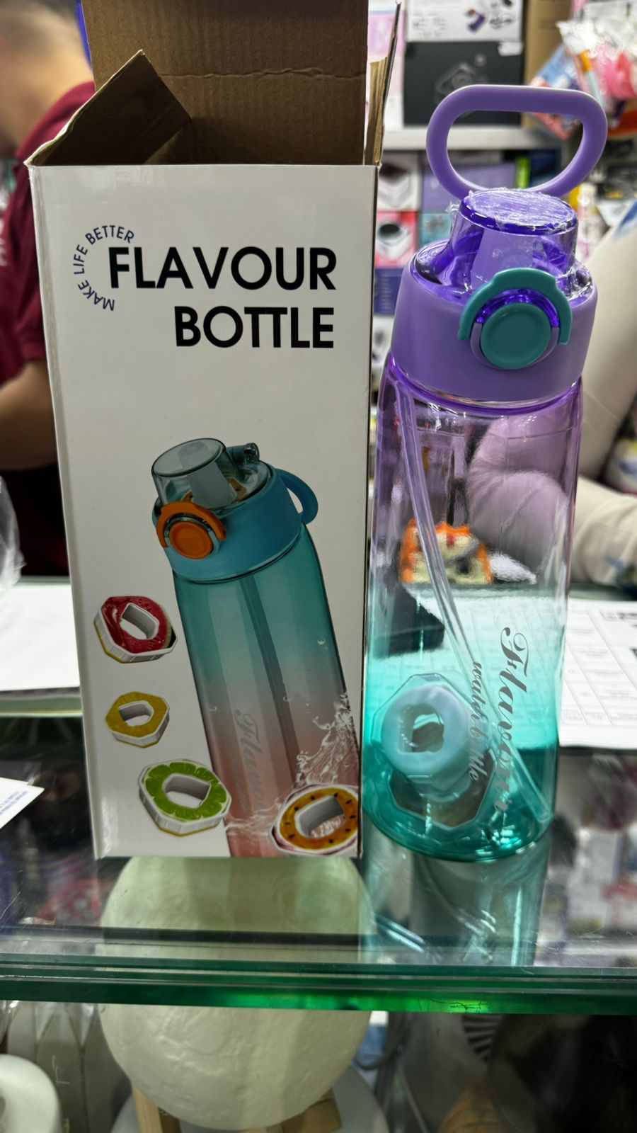 Termo De Agua Con Sabor + 3 Sabores Flavour Bottle
