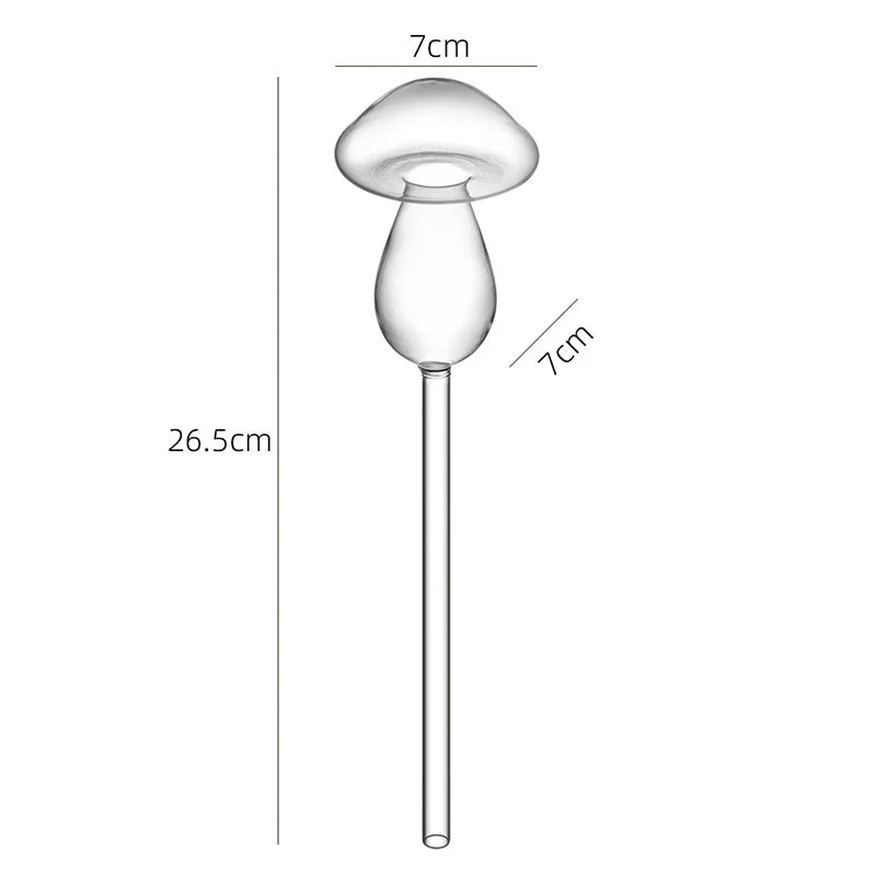 🟡 Alimentador de agua de plantas de vidrio, dispositivos de autorriego automáticos de dibujos animados, sistema de riego por goteo, herramientas de riego para el hogar