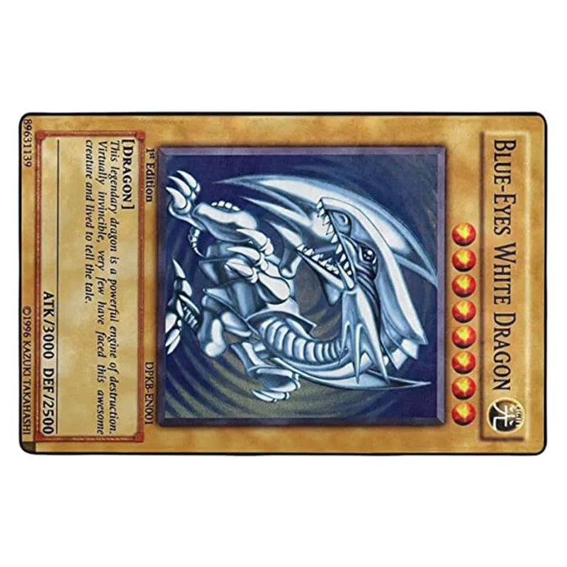 🟡Alfombra de dragón blanco de ojos azules para sala de estar, antideslizante, para dormitorio, mesita de noche, sofá, mesa, alfombra suave y grande para decoración del hogar