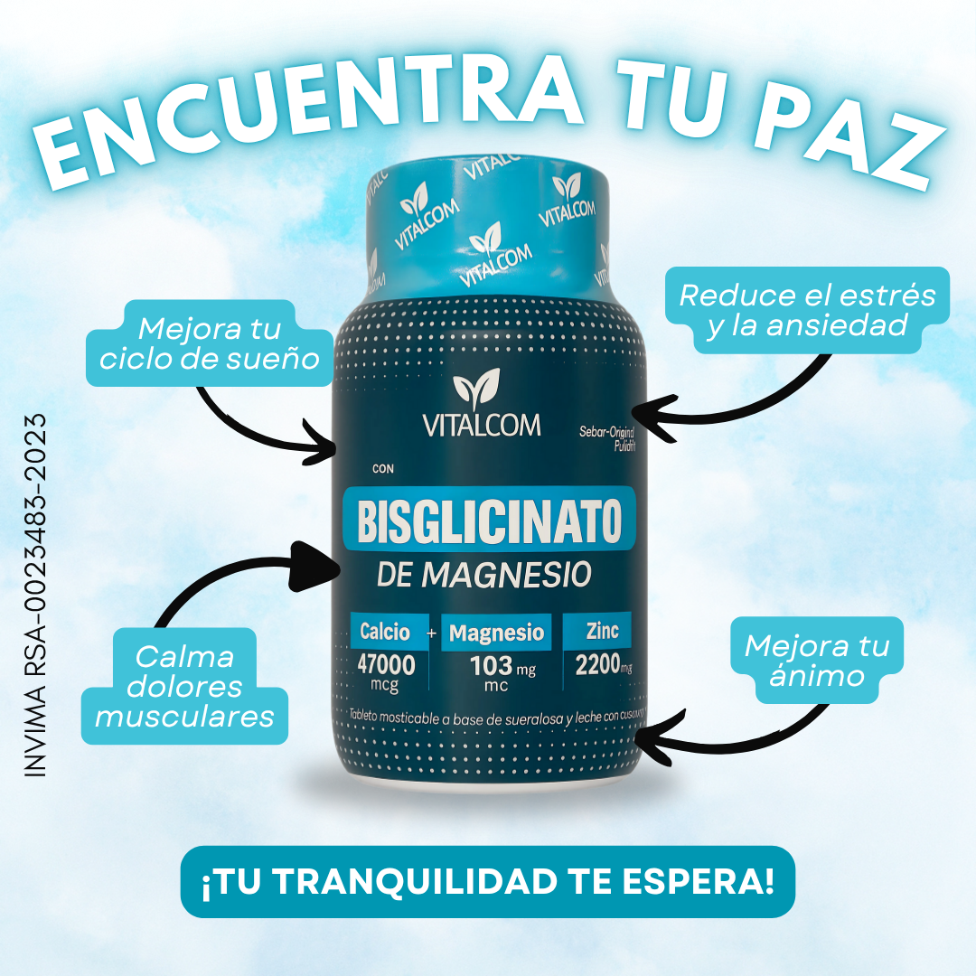 Bisglicinato De Magnesio Masticable