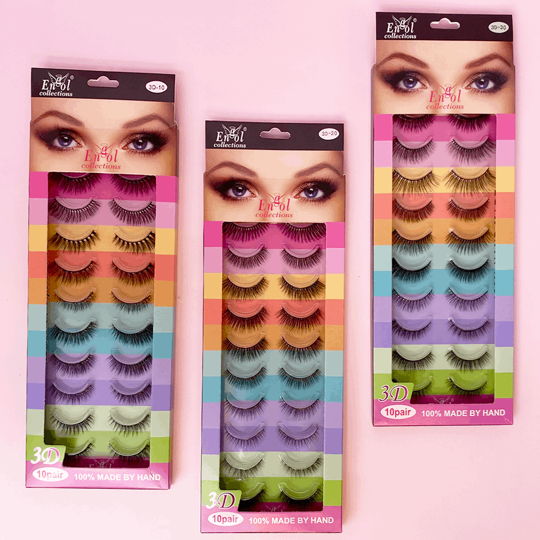 Blister de Pestanas X10 pares Lash 3D