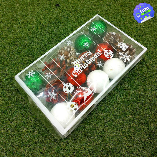 Bolas Navideñas x15 Esferas y Figuras Decorativas Decoración Árbol Navidad