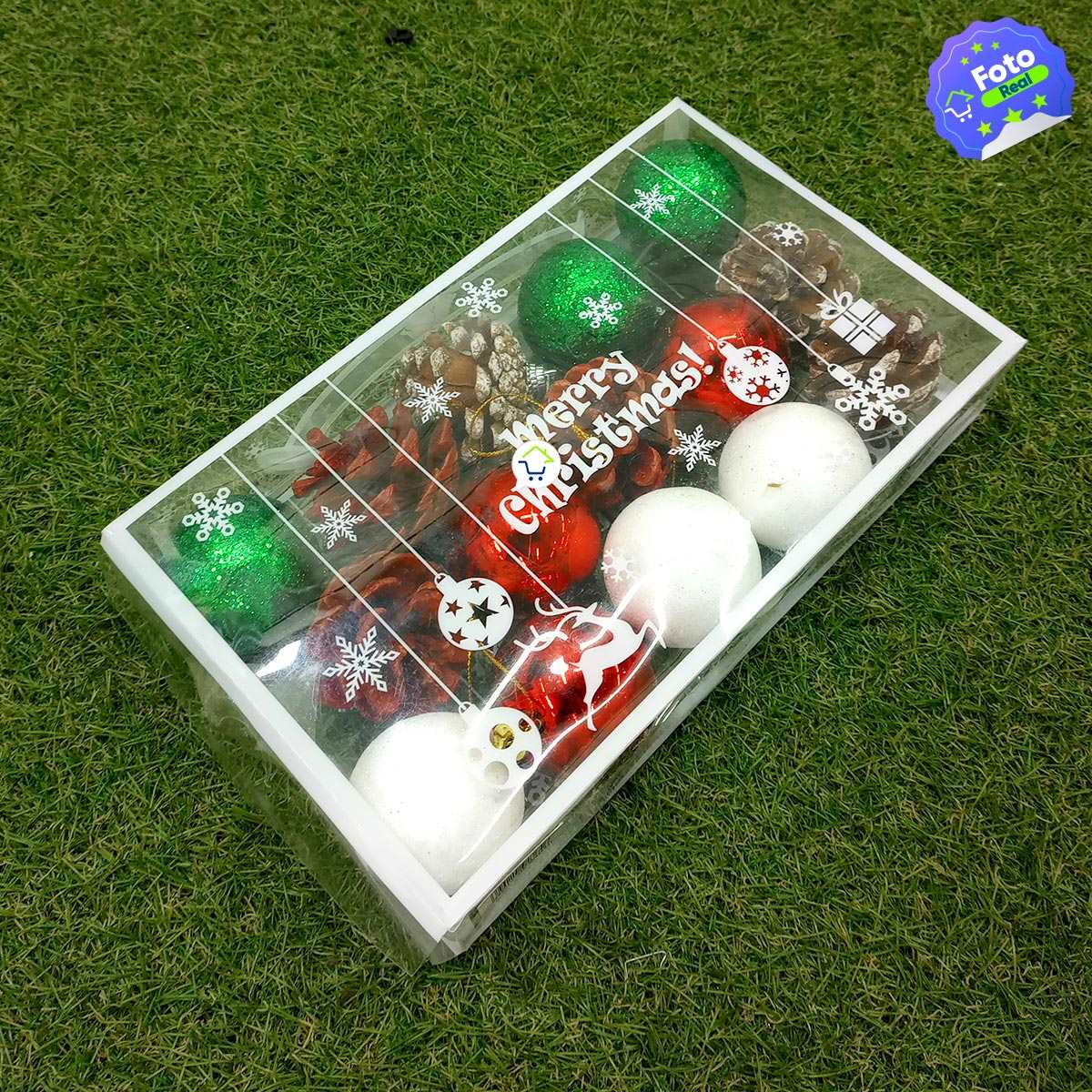 Bolas Navideñas x15 Esferas y Figuras Decorativas Decoración Árbol Navidad