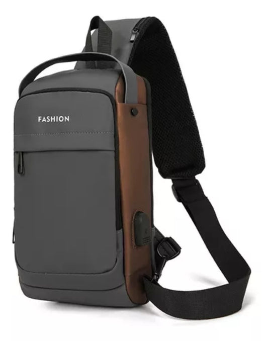 Bolso Antirrobo Impermeable Morral Con Puerto Usb Caballero