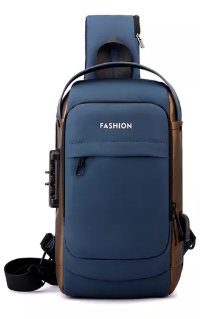 Bolso Antirrobo Impermeable Morral Con Puerto Usb Caballero