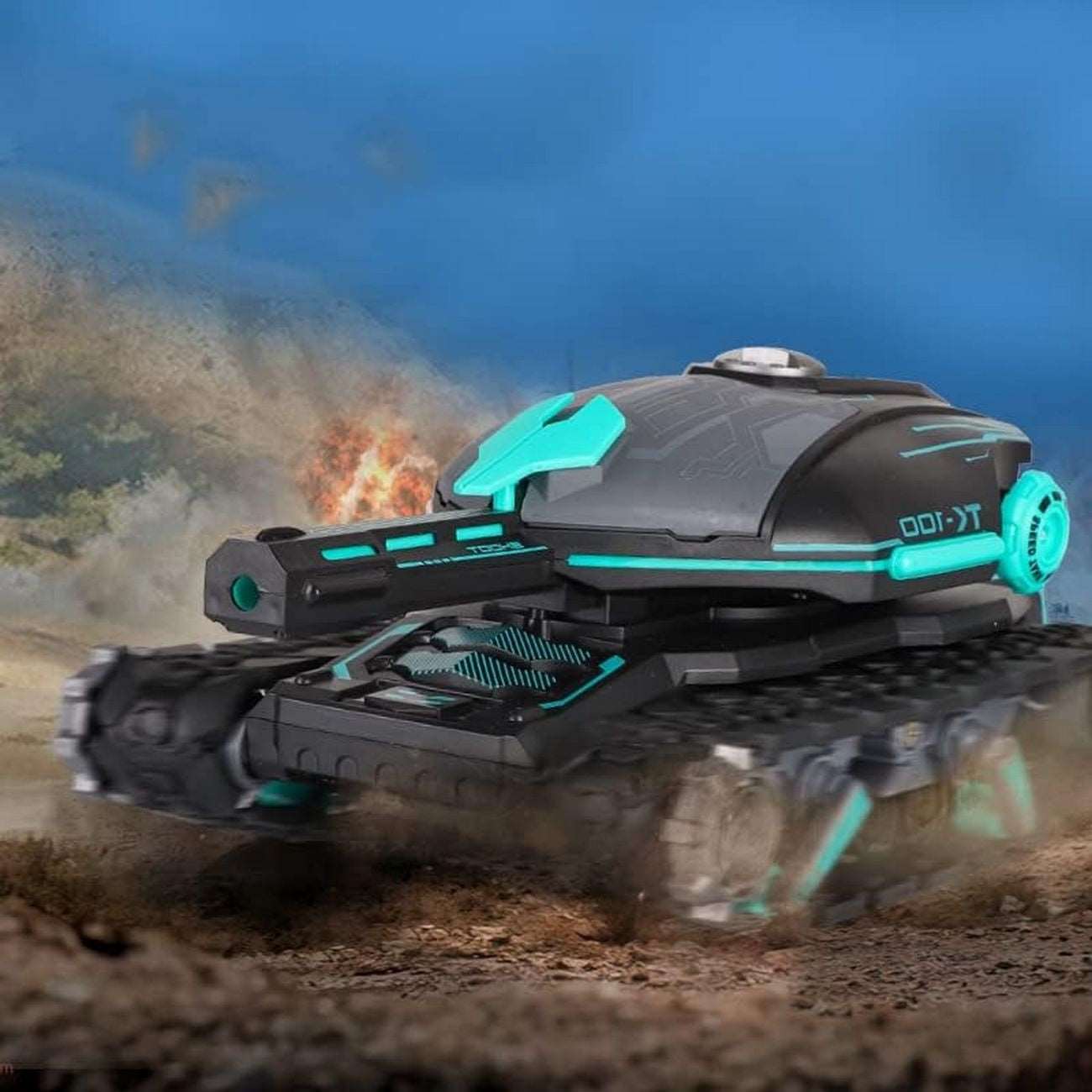 Carro Tanque Recargable a Control Remoto