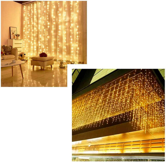 Cascada Guirnalda Luces Navidad 10mx1mts