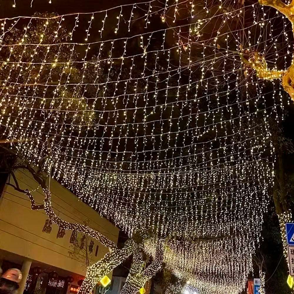 Cascada Guirnalda Luces Navidad 10mx1mts