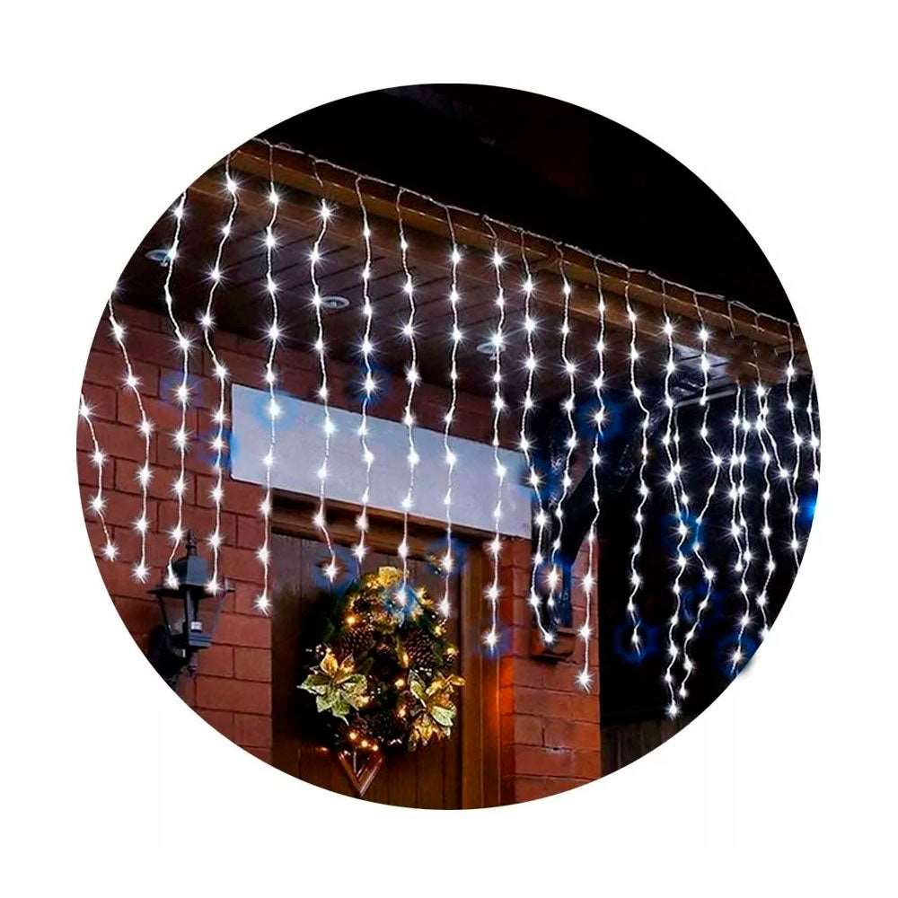 Cascada Guirnalda Luces Navidad 10mx1mts