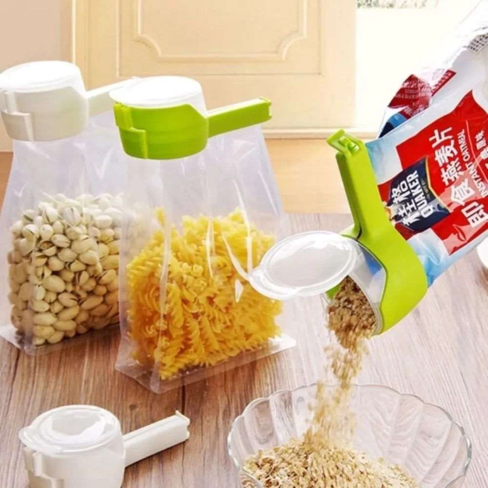 Clip Con Tapa Para Bolsa Almacenamiento De Alimentos