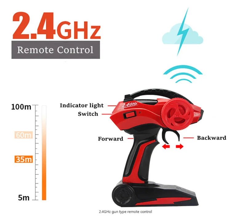 🟡 Coche teledirigido 4WD todoterreno 4x4, coches de Control remoto, Radio, Buggy, camión de carreras, deriva con luces Led, juguetes de regalo para niños y niñas