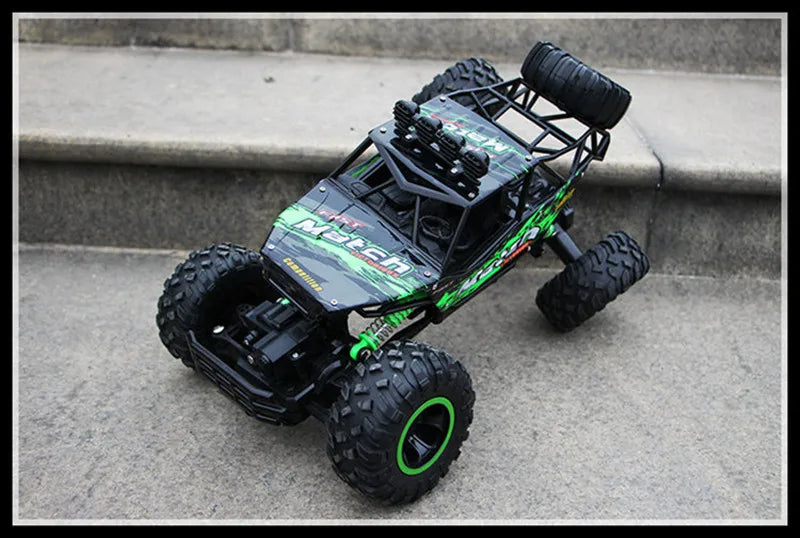 🟡 Coche teledirigido 4WD todoterreno 4x4, coches de Control remoto, Radio, Buggy, camión de carreras, deriva con luces Led, juguetes de regalo para niños y niñas