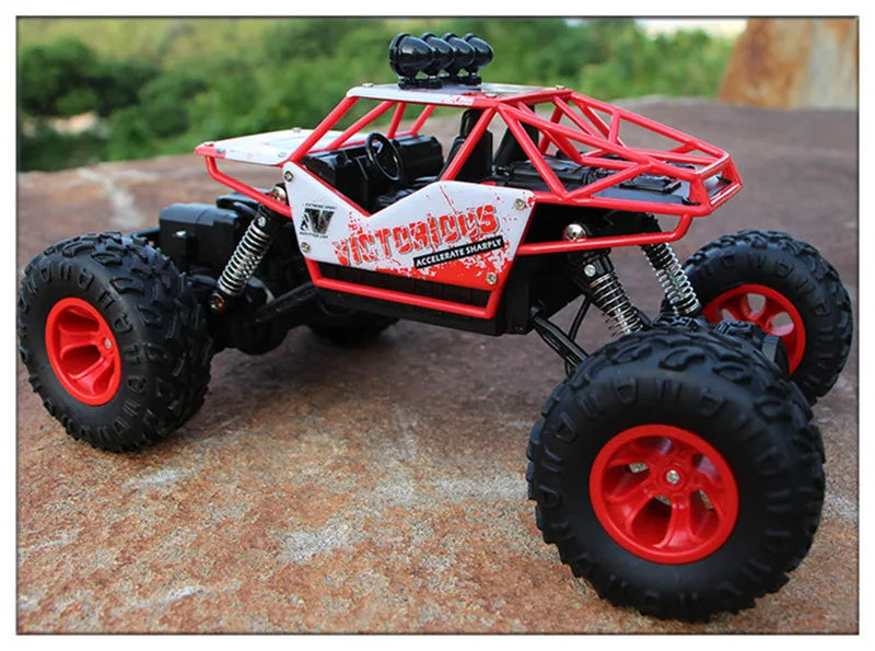 🟡 Coche teledirigido 4WD todoterreno 4x4, coches de Control remoto, Radio, Buggy, camión de carreras, deriva con luces Led, juguetes de regalo para niños y niñas
