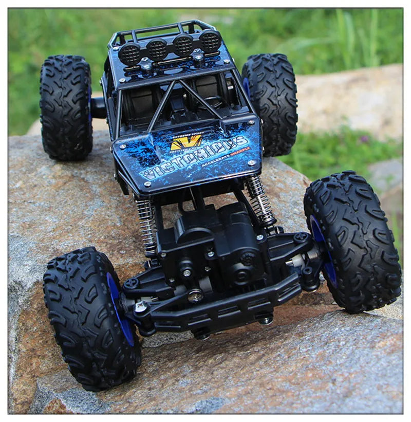 🟡 Coche teledirigido 4WD todoterreno 4x4, coches de Control remoto, Radio, Buggy, camión de carreras, deriva con luces Led, juguetes de regalo para niños y niñas