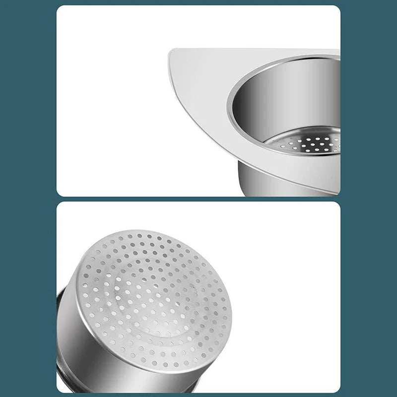 🟡 Colador de fregadero lavaplatos en forma de cisne en acero inoxidable, cesta filtrable, organizador multifuncional, cesta de lavado de verduras y frutas en la cocina