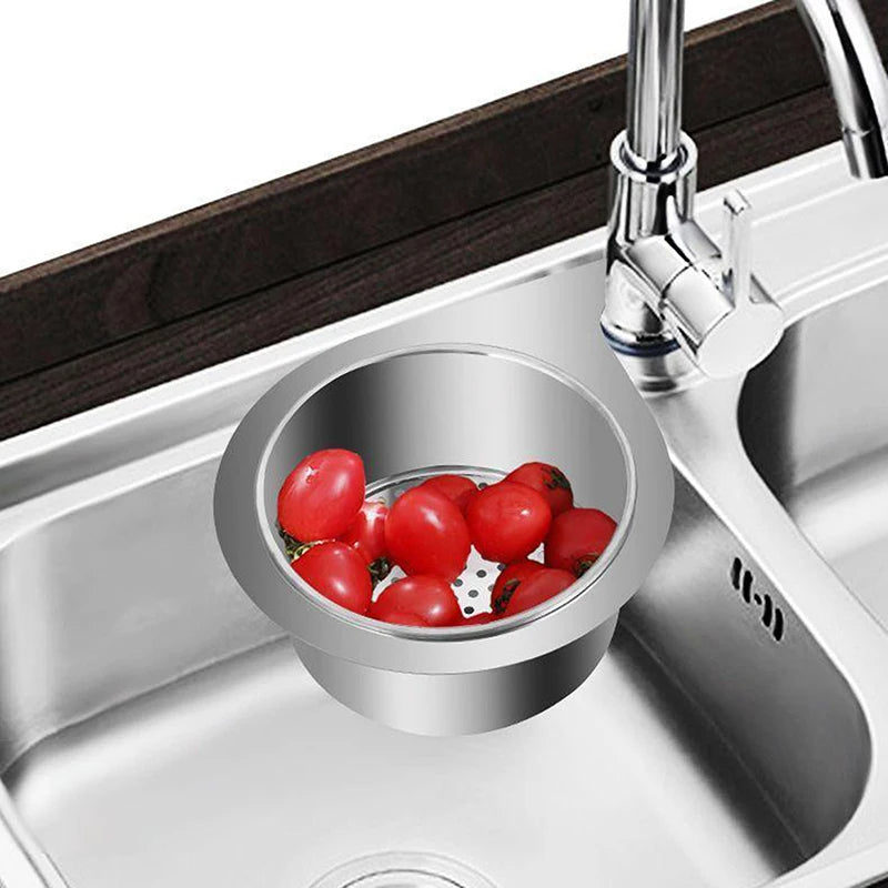 🟡 Colador de fregadero lavaplatos en forma de cisne en acero inoxidable, cesta filtrable, organizador multifuncional, cesta de lavado de verduras y frutas en la cocina
