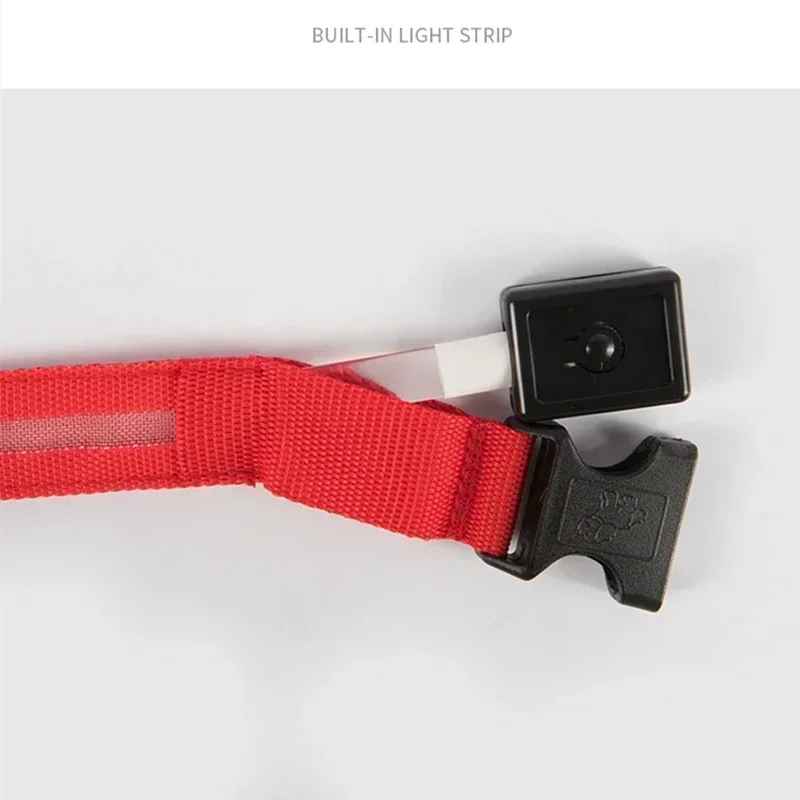 🟡 Collar para perro de nailon LED de seguridad nocturna intermitente que brilla en la oscuridad correa para perro mascota accesorios fluorescentes luminosos para perros