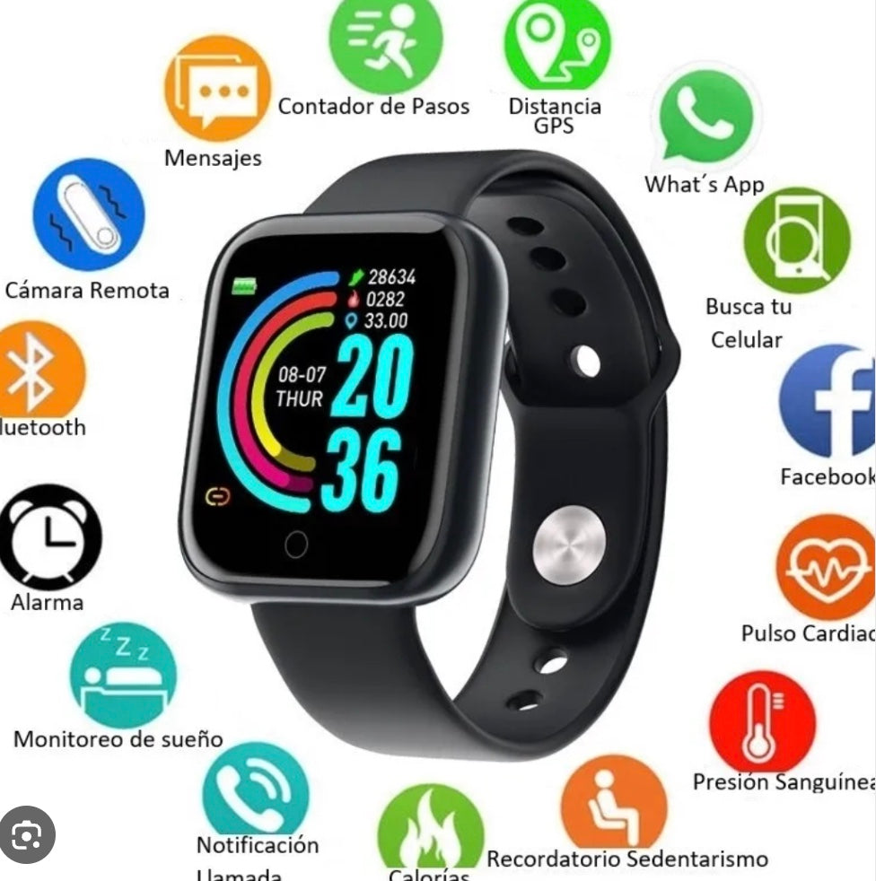 Combo 2 Reloj Y68 Smartwatch 2x$78 mil
