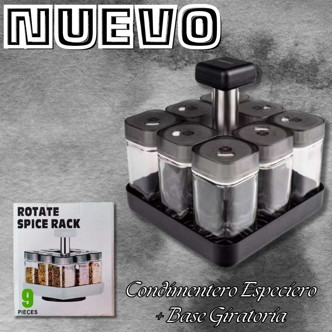 Condimentero Especiero + Base Giratoria
