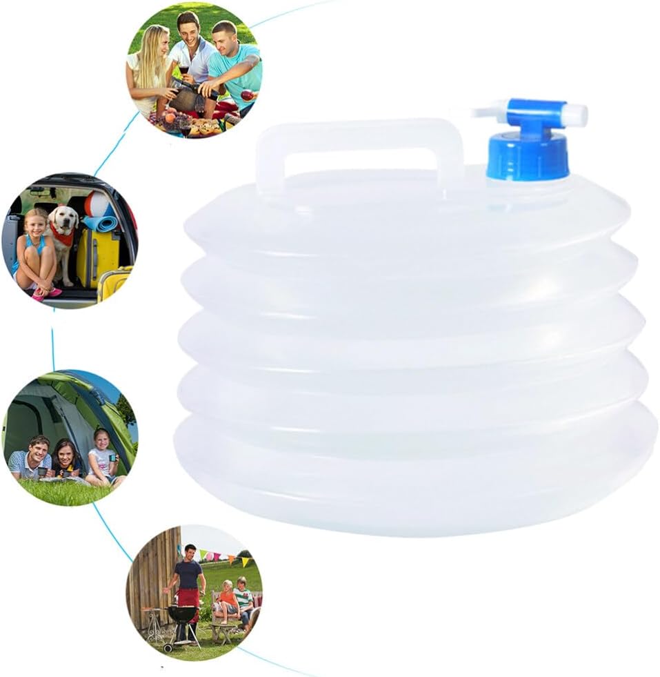 Contenedor plegable agua otros líquidos camping 5 litros