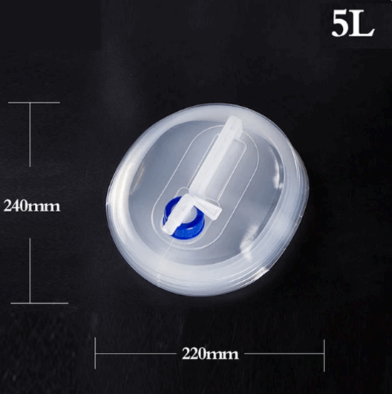 Contenedor plegable agua otros líquidos camping 5 litros