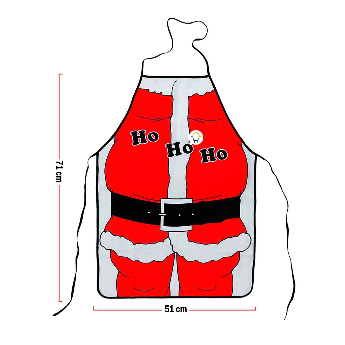Delantal Navideño Cocina Chef Papá Noel Navidad