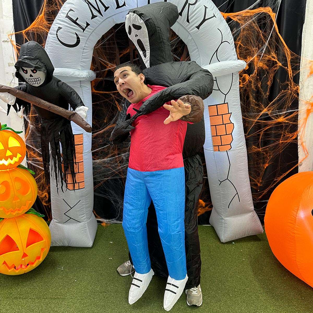 Disfraz Inflable De La Muerte Fiesta Halloween Disfraces