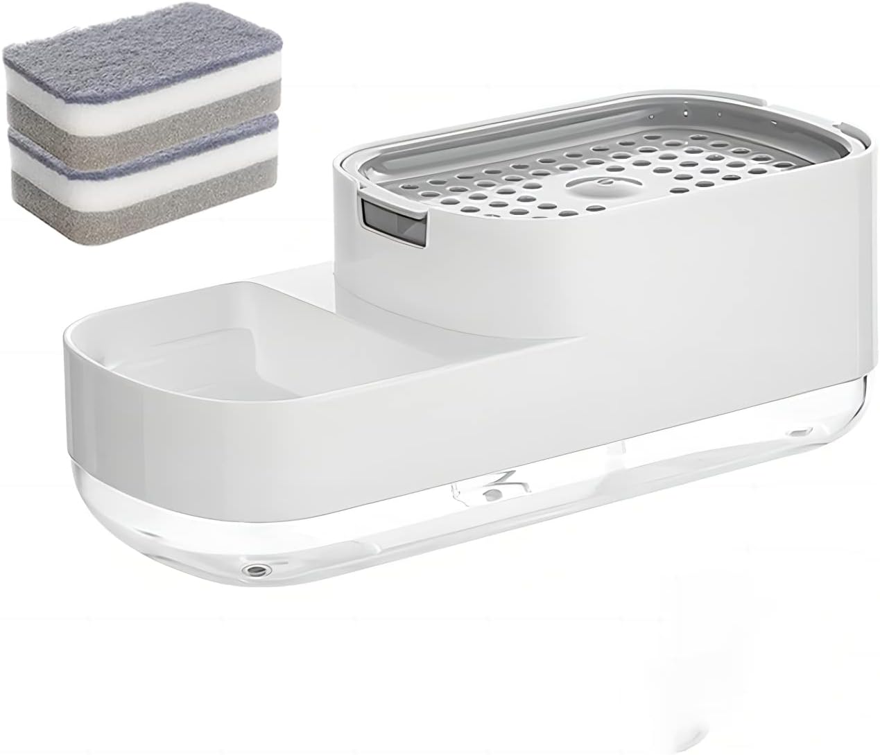 Dispensador De Jabón Con Esponja Cocina