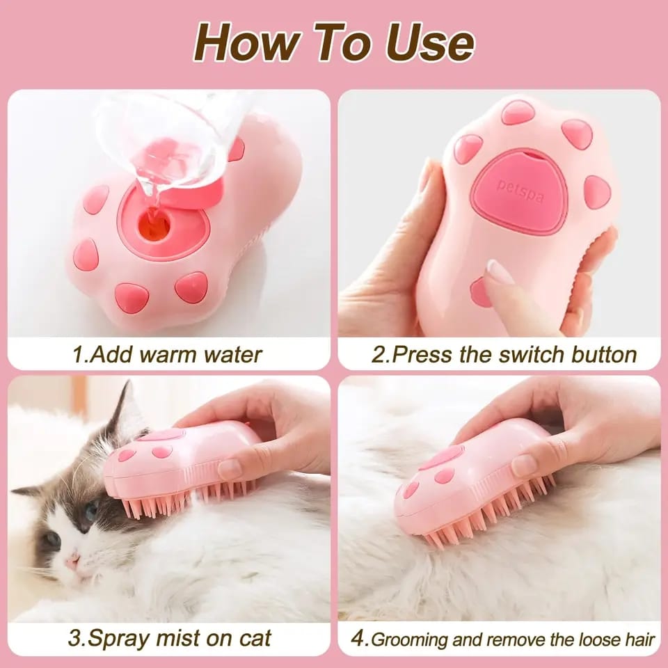 Dispensador De Mascotas Cepillo Difusor
