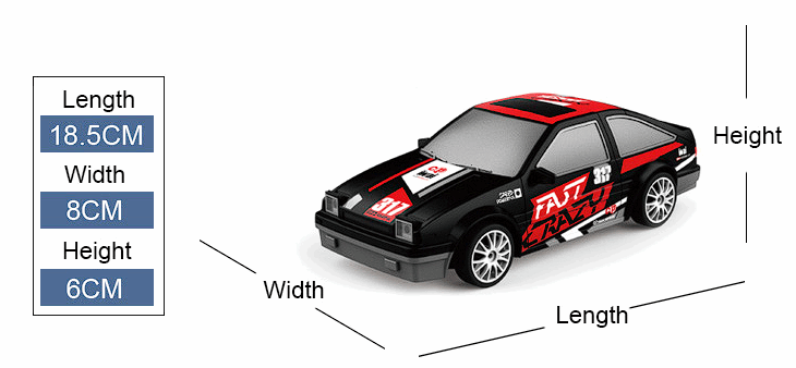 DriftWheels Carro a control remoto para hacer drift